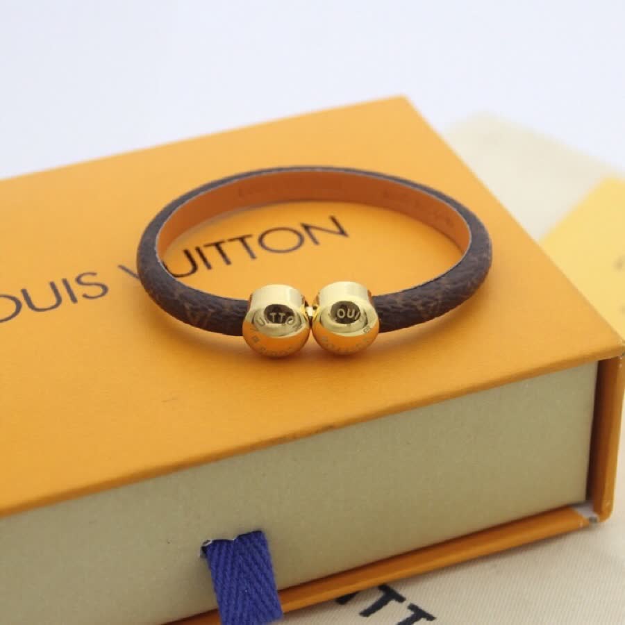 Louis Vuitton Monogram Leather Bracelet